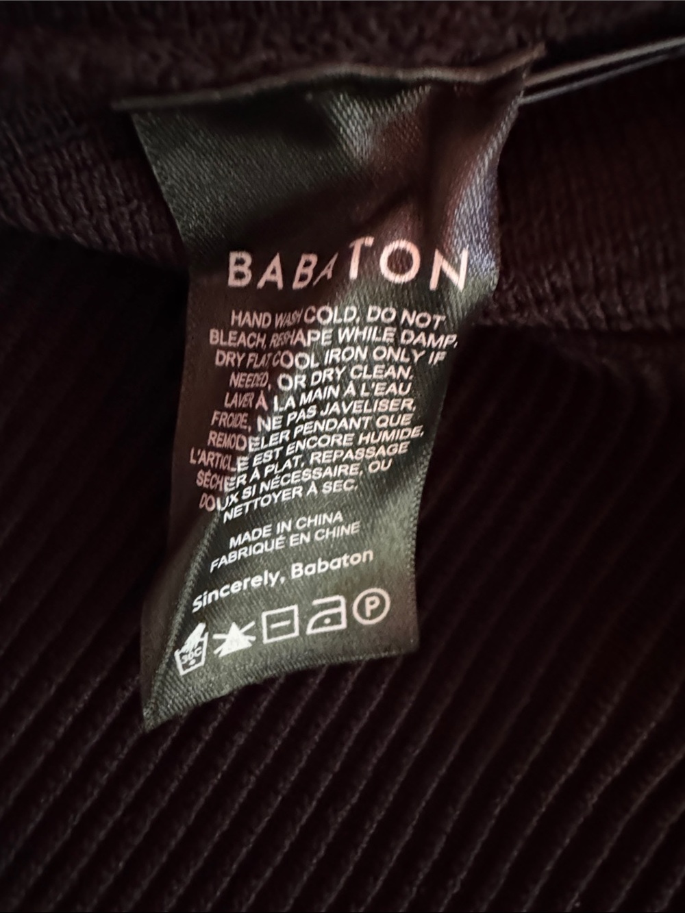 Babaton Black Ribbed Racerback Mini Dress - Picture 5 of 5